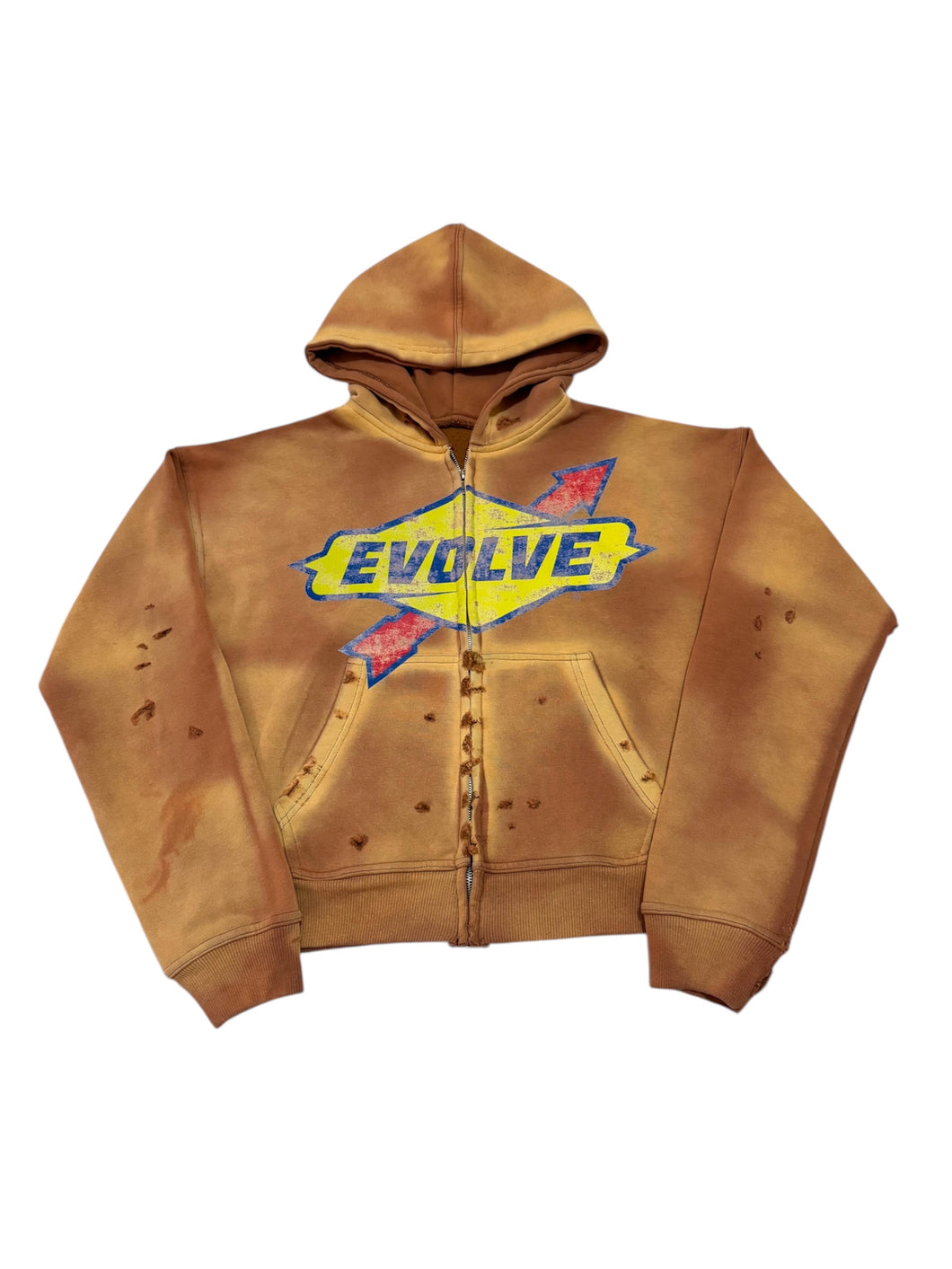 ALL GAS ZIP UP HOODIE